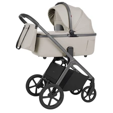 Универсальная коляска 2 в 1 Carrello Vector CRL-6700 Zephyr Beige светло-бежевая с сумочкой